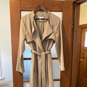 H&M Beige Trench Coat with Belt Tie